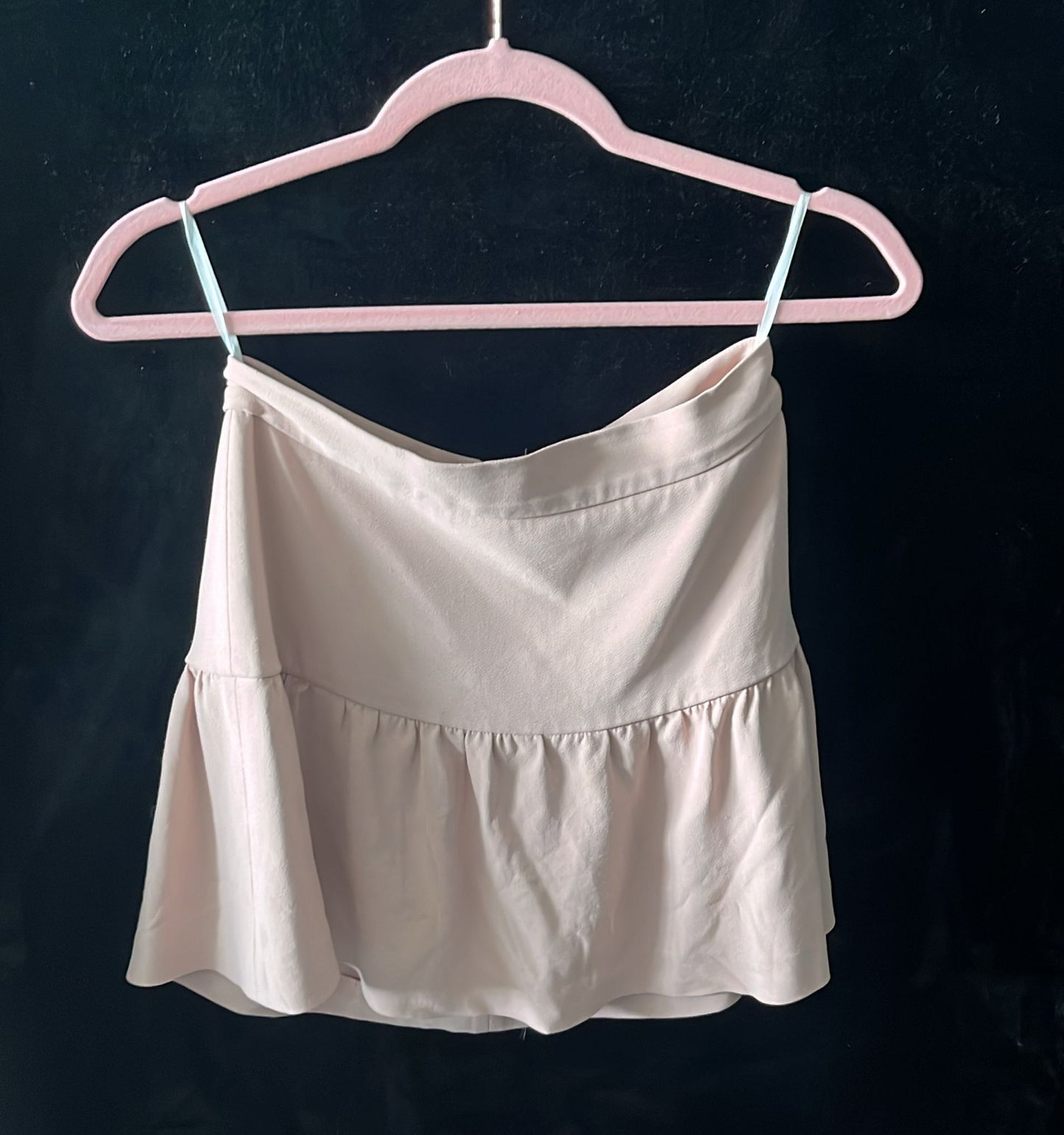 Red Valentino - Pastel pink tank top with ruffle hem