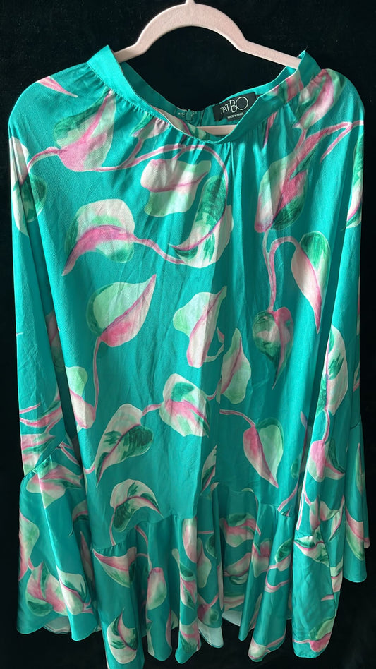 Patbo - Green and pink printed skirt