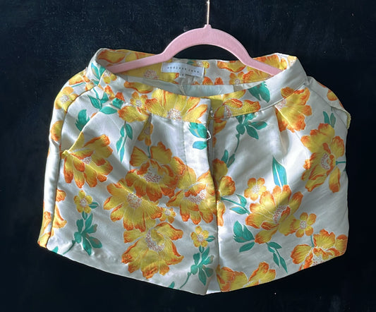 Endless Rose - Yellow floral printed shorts