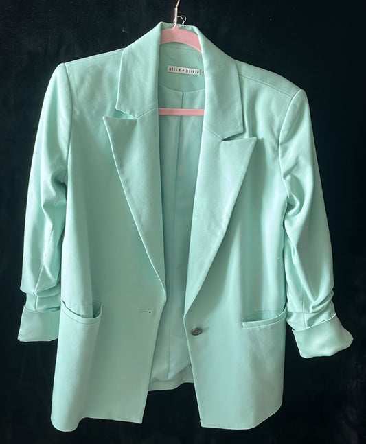 Alice + Olivia - Mint green blazer